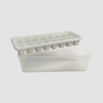 食品級方塊製冰盒附蓋_附底層儲冰盒